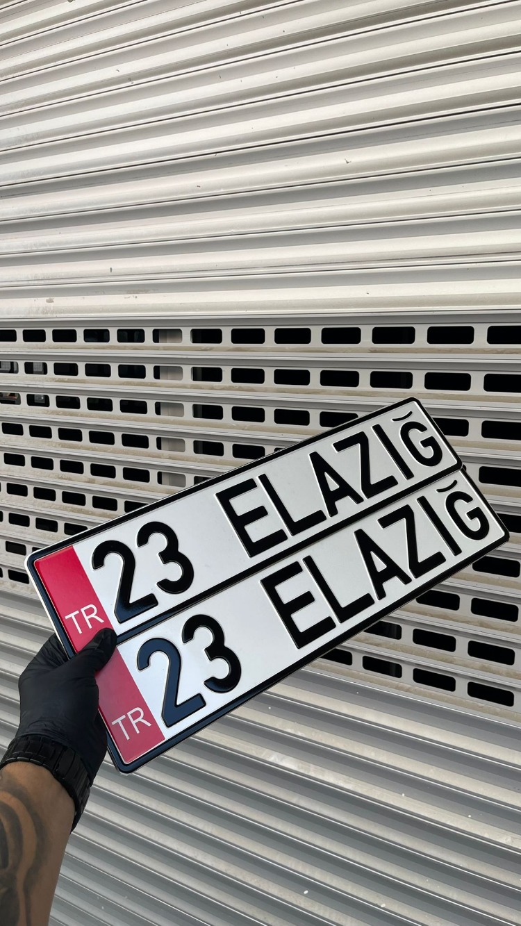 KIRMIZI TR DEKOR PLAKA ( 1 ADET )