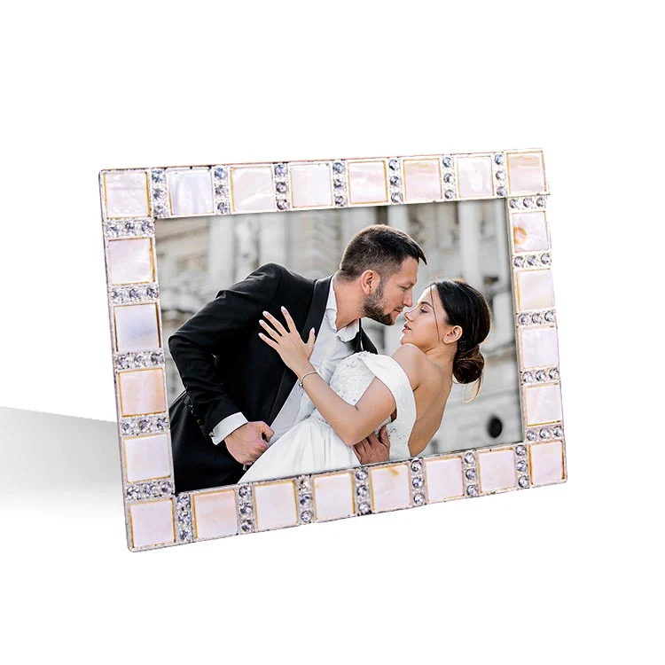 Fotoğraf Çerçevesi - Swarovski Sedef Taşlı - 10x15cm