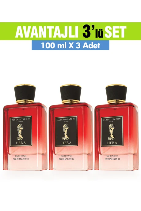Kadın Parfümü HERA 3'lü Set - 100 ml