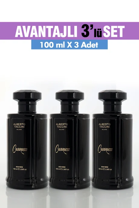 Erkek Parfümü CAVANACCO - 100 ml 3'Lü Set
