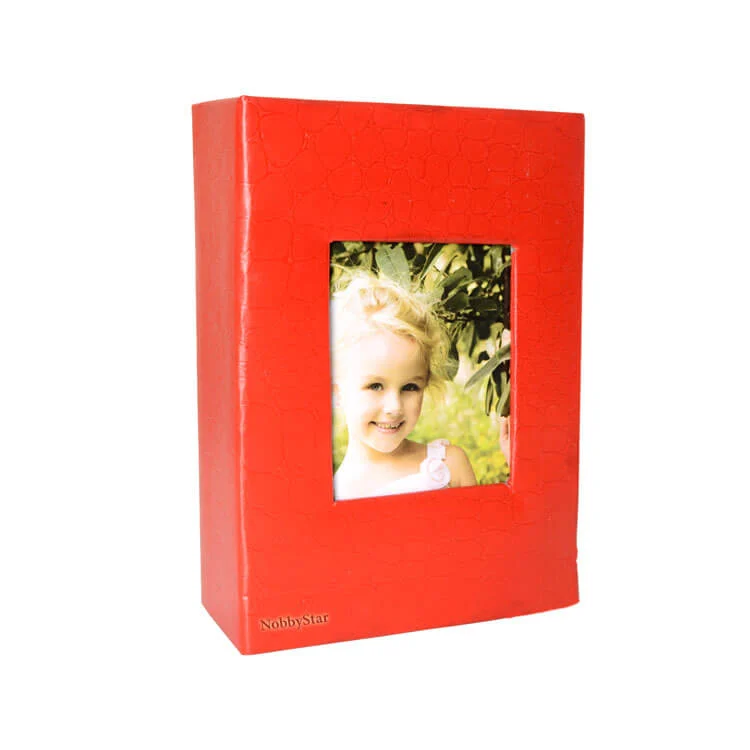 Fotoğraf Albümü 100lük Deri 10x15cm Kırmızı