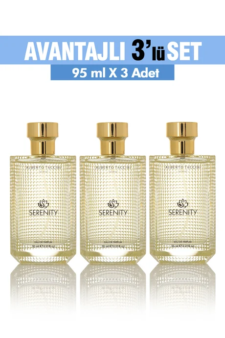 Kadın Parfümü SERENITY 3'lü Set - 95 ml