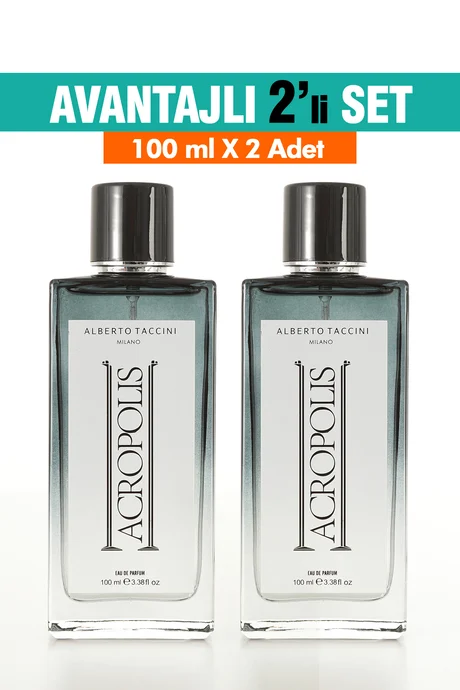Erkek Parfümü ACROPOLIS 2'Li Set - 100 ml