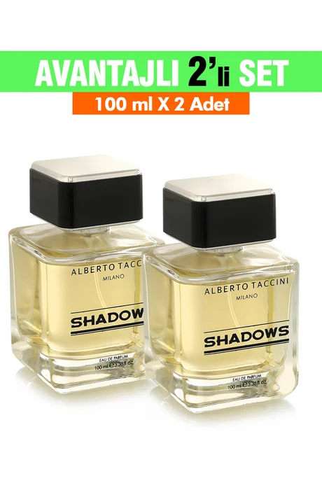 Erkek Parfümü SHADOWS -2'Li Set 100 ml