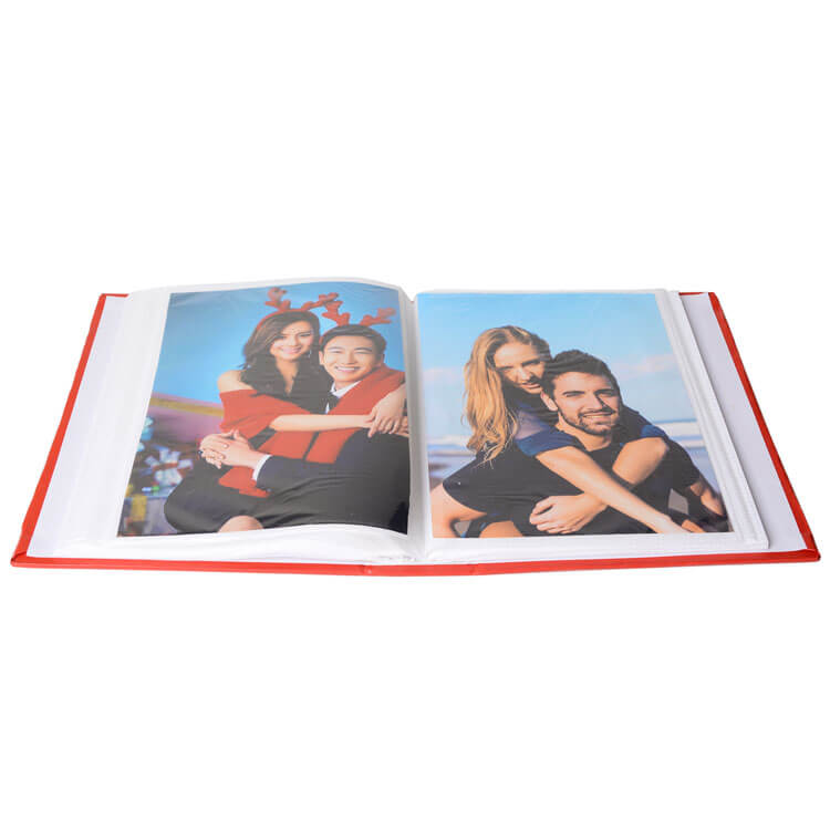 Fotoğraf Albümü 100lük Deri 10x15cm Kırmızı