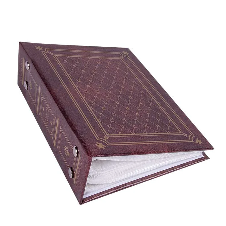 Fotoğraf Albümü Deri Görünümlü 96lık 10x15cm Bordo