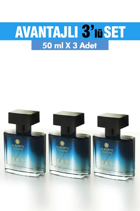 Erkek Parfümü Sentinus 50 ml 3'Lü Set