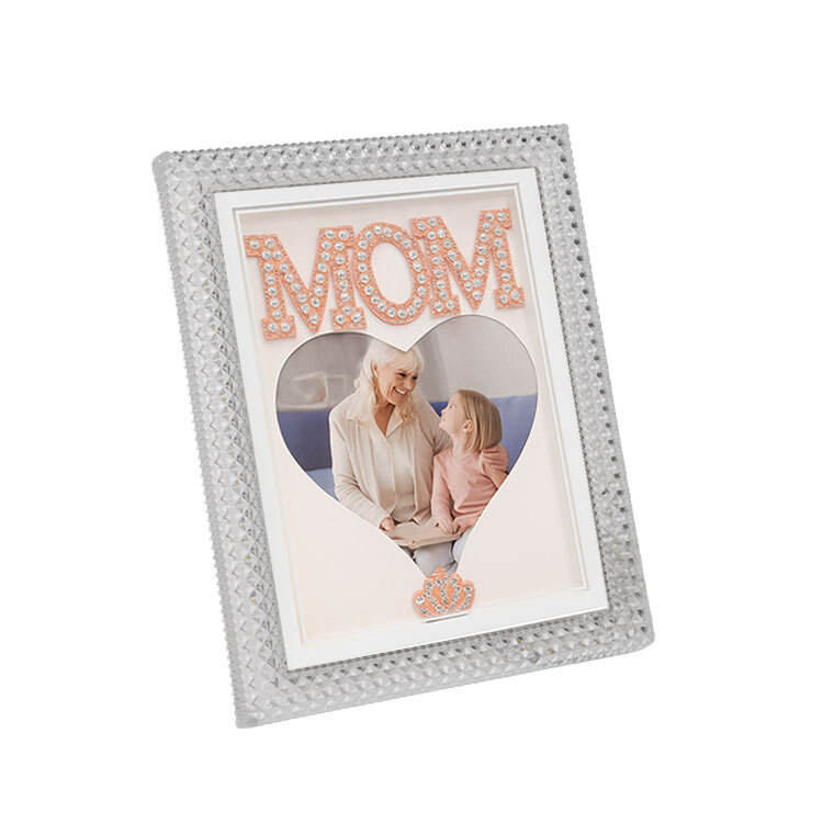 Fotoğraf Çerçevesi - İnci Taşlı Led Işıklı Mom Yazılı Foto Çerçeve