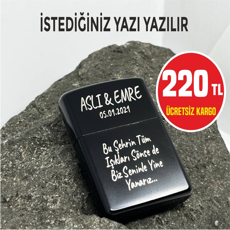 İsme Özel Yazılı Çakmak