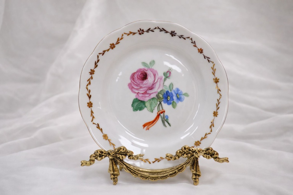 19cm Fırça Dekor Duvar Tabağı