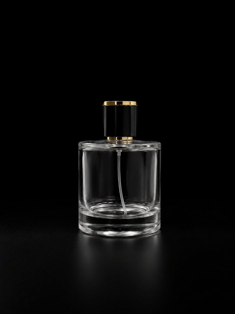 Solar 50 ML Silindir Şişe Siyah Polo Kapak Set