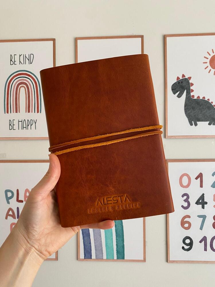 EL DİKİŞİ DERİ CİLTLİ DEFTER