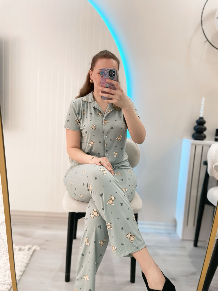 Yeşil pijama takımı 