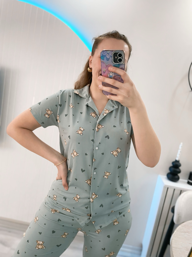 Yeşil pijama takımı 