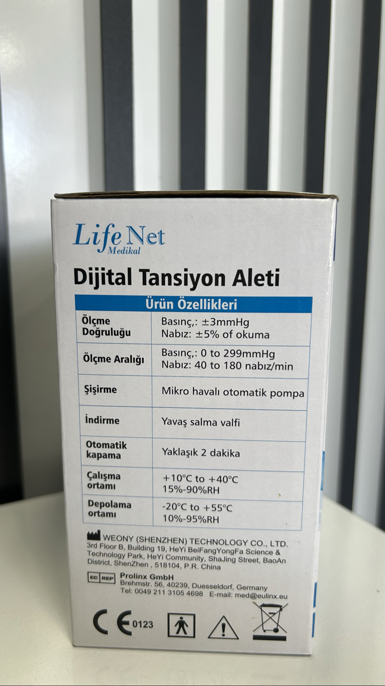 TANSİYON ALETİ LİFENET WBP108
