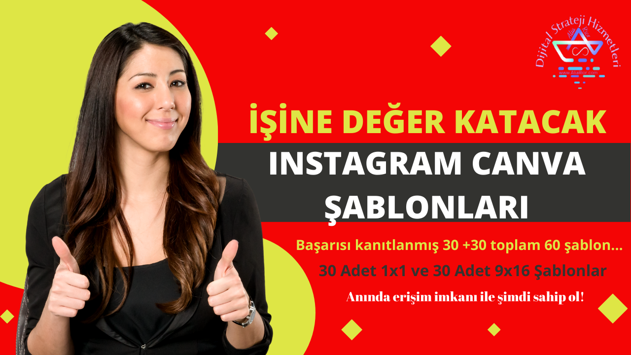 Instagram Pazarlaması İçin Profesyonel Canva Şablonları (Ödeme Sonrası Anında İndir)