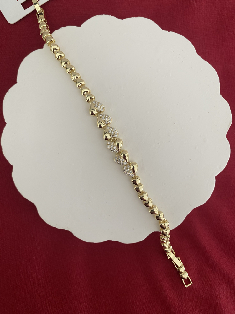 Gold kalp bileklik 