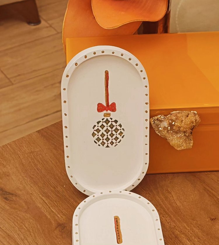 Yeni Yıl Temalı Dekoratif Tabak