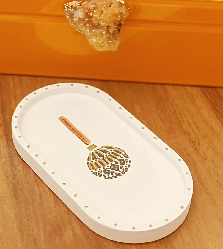 Yeni Yıl Temalı Dekoratif Tabak