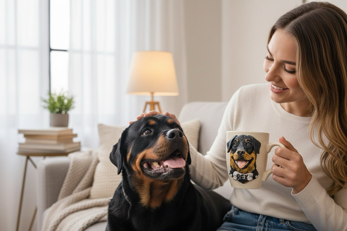 Rottweiler Kupa Bardak