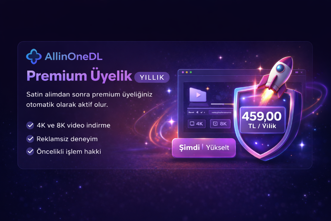 AllInOneDL Premium Üyelik (YILLIK)