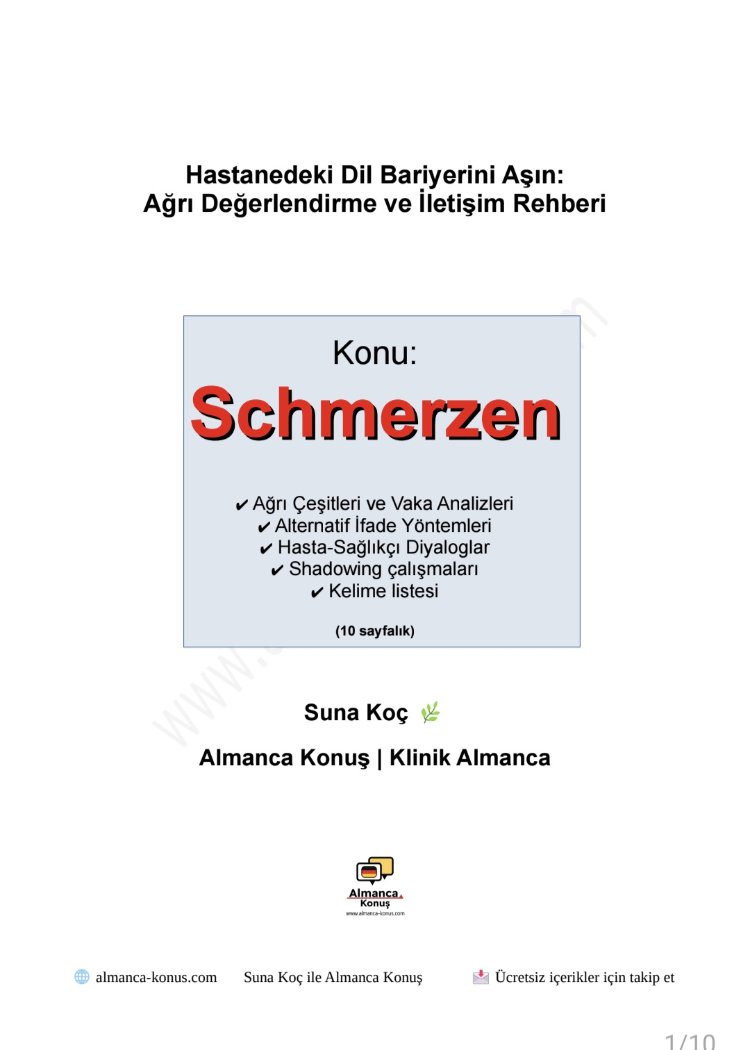 Schmerzanalyse-Pro: Klinik İletişimde Ustalık Rehberi 