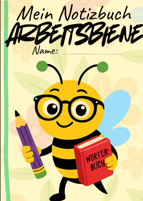 Mein Notizbuch-Arbeitsbiene