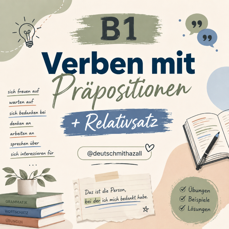 B1 Verben mit Präpositionen + Relativsatz