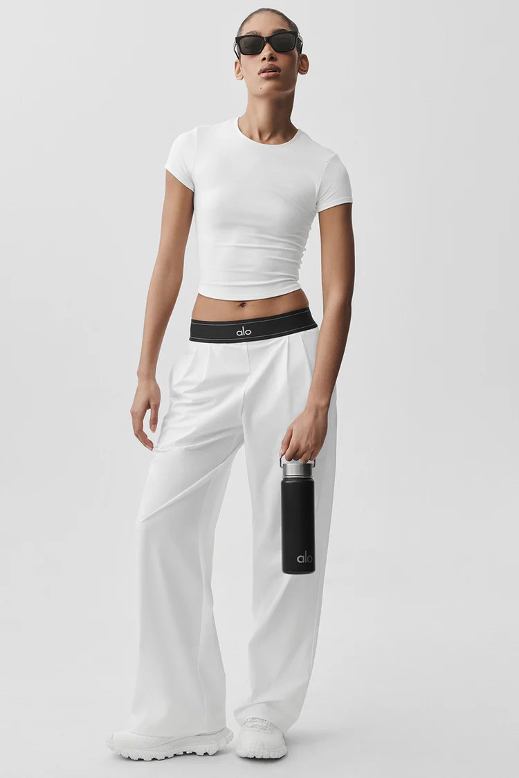 Alo Yoga Suit Up Trouser Beyaz (Regular)
