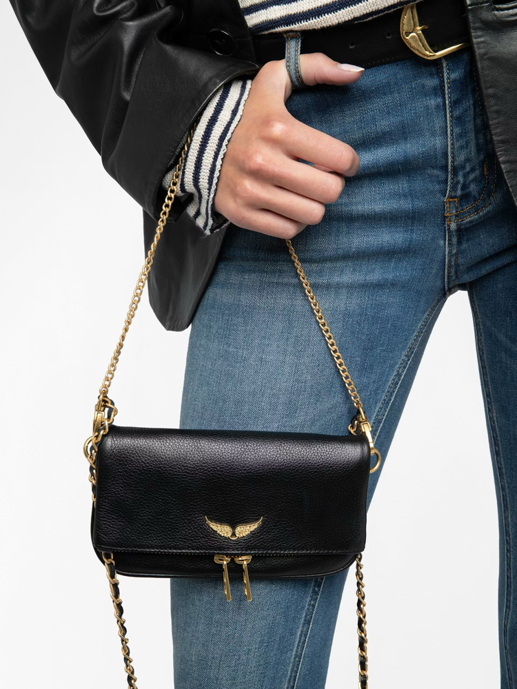 Zadig Rock Nano Clutch Siyah - Gold