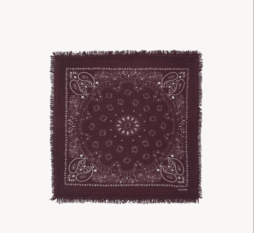 Kujten Small Bandana Hachi Burgundy
