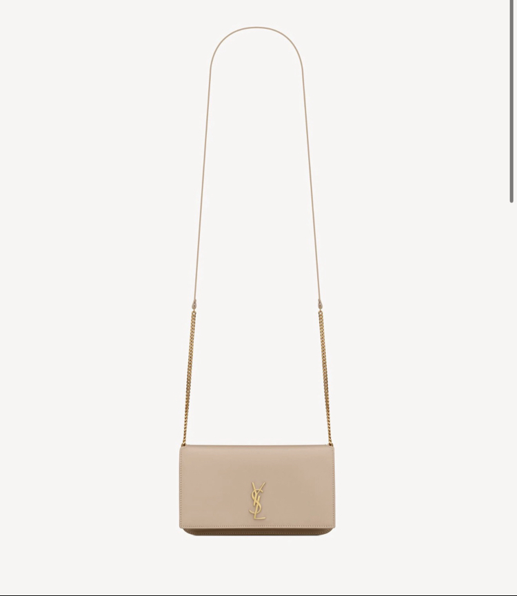 YSL Phonebag Dark Beige