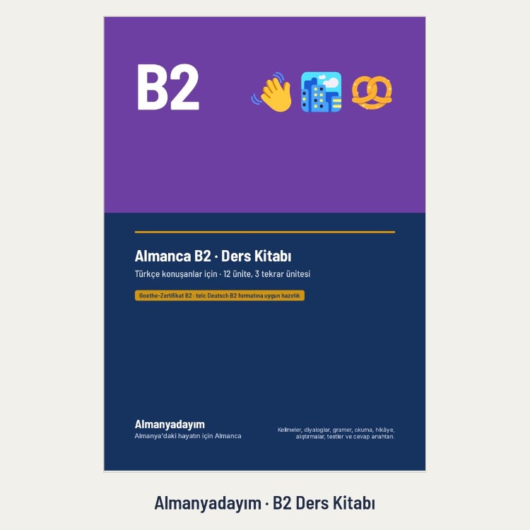 Almanca B2 Ders Kitabı – 363 Sayfa, Türkçe Açıklamalı (PDF)