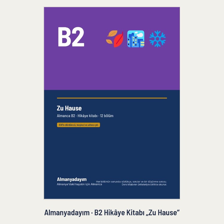 Almanca B2 Hikâye Kitabı „Zu Hause“ (PDF)