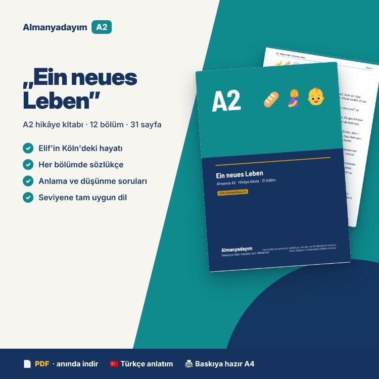 Almanca A2 Hikâye Kitabı „Ein neues Leben“ (PDF)