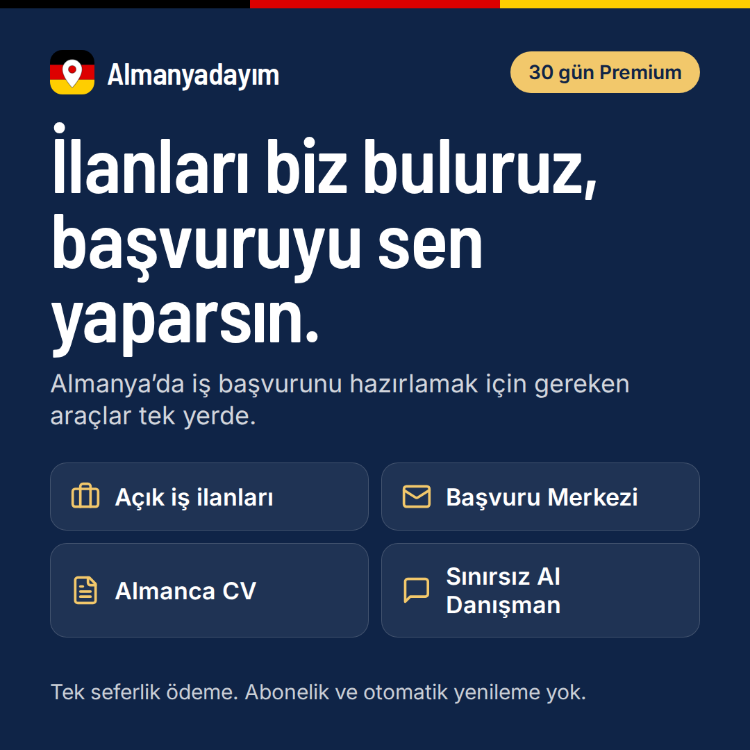 Almanyadayım Premium | 30 Gün