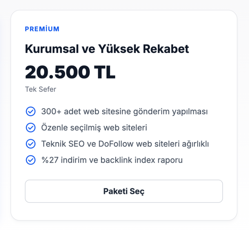 Backlink Servisi