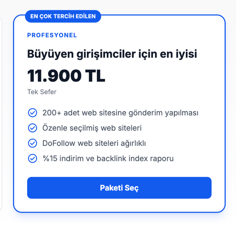 Backlink Servisi