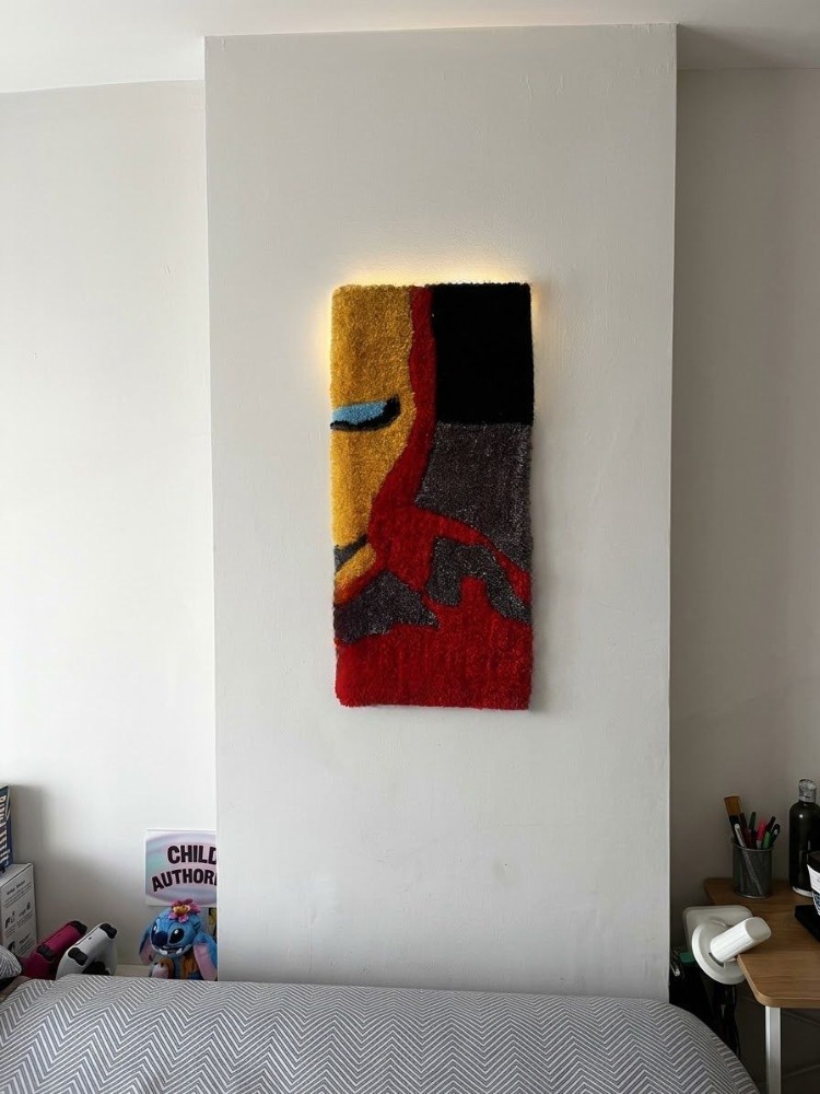 Iron Man Tufted Klavye Halısı 