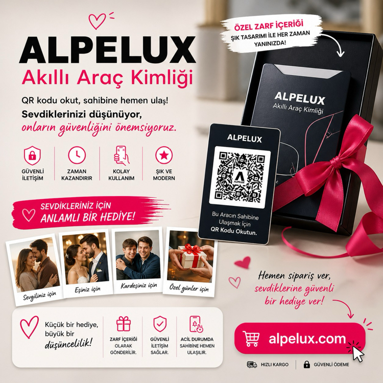 ALPELUX Akıllı Araç Kimliği – QR Kodlu Dijital Araç Bilgi Kartı