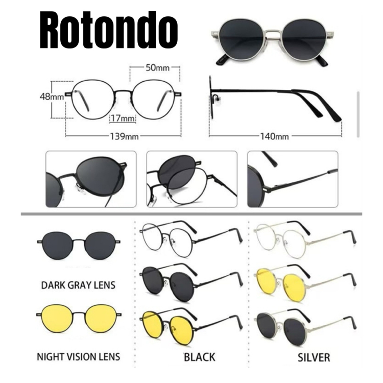 Rotondo Argento + 5 Klips