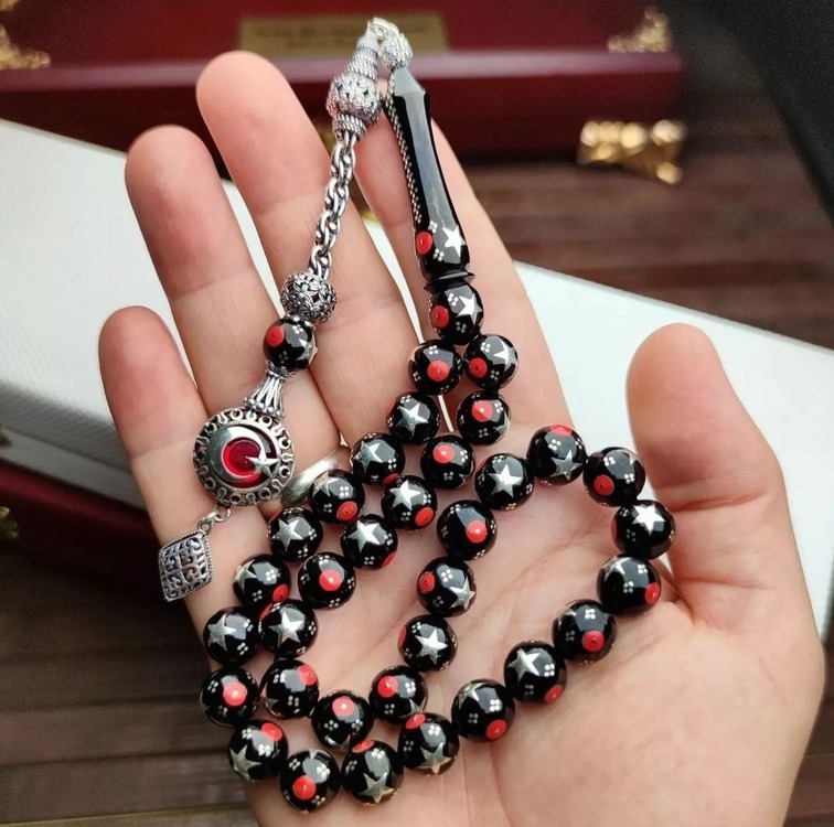 Özel Tasarım Hakikî Erzurum Oltu Taşı Tesbih