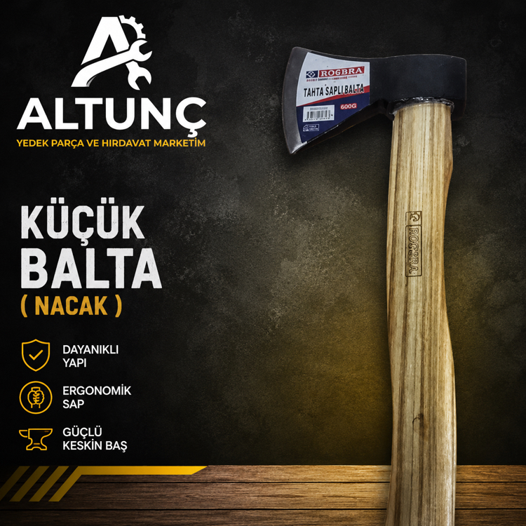 Küçük Balta (Nacak) – Dayanıklı Ahşap Saplı