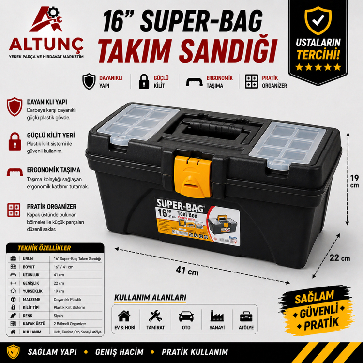 16” Super-Bag Takım Sandığı