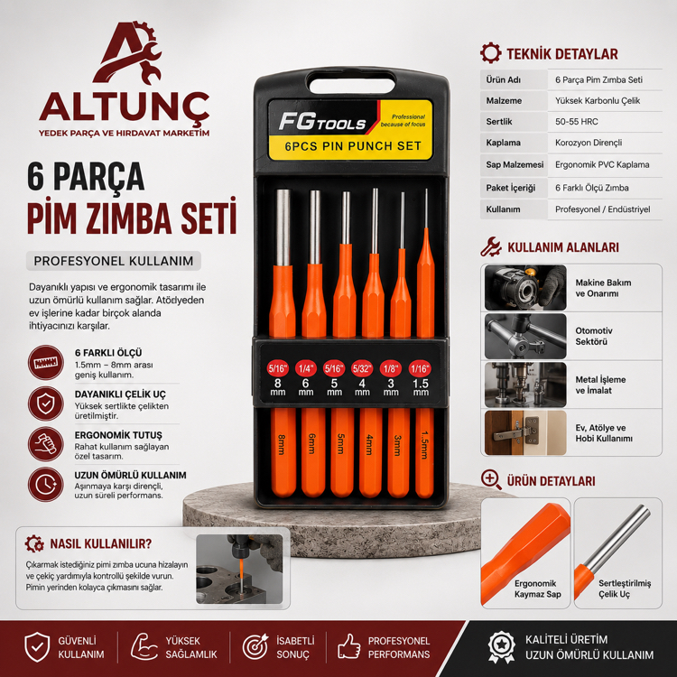 6 Parça Pim Zımba Seti