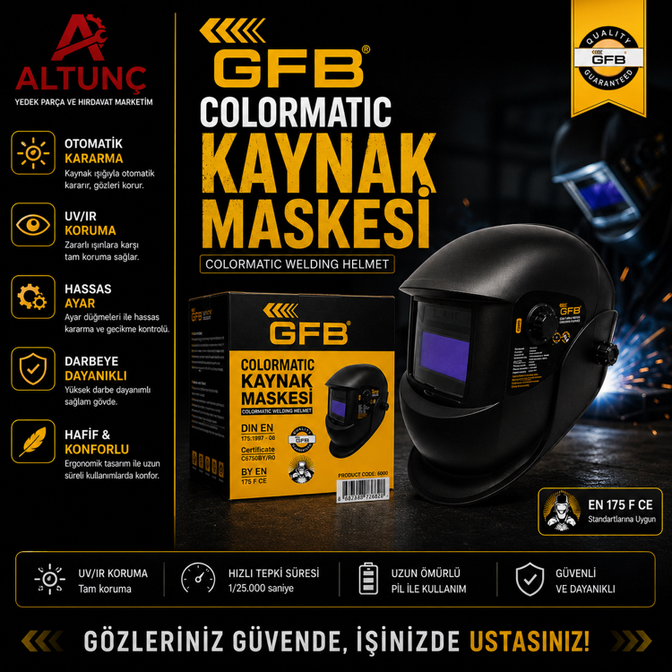 GFB Colormatic Kaynak Maskesi