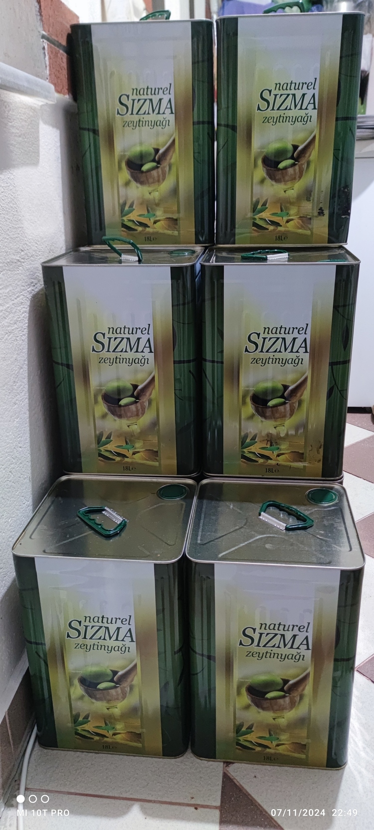 %100 DOĞAL ZEYTİNYAĞI 18 Litre
