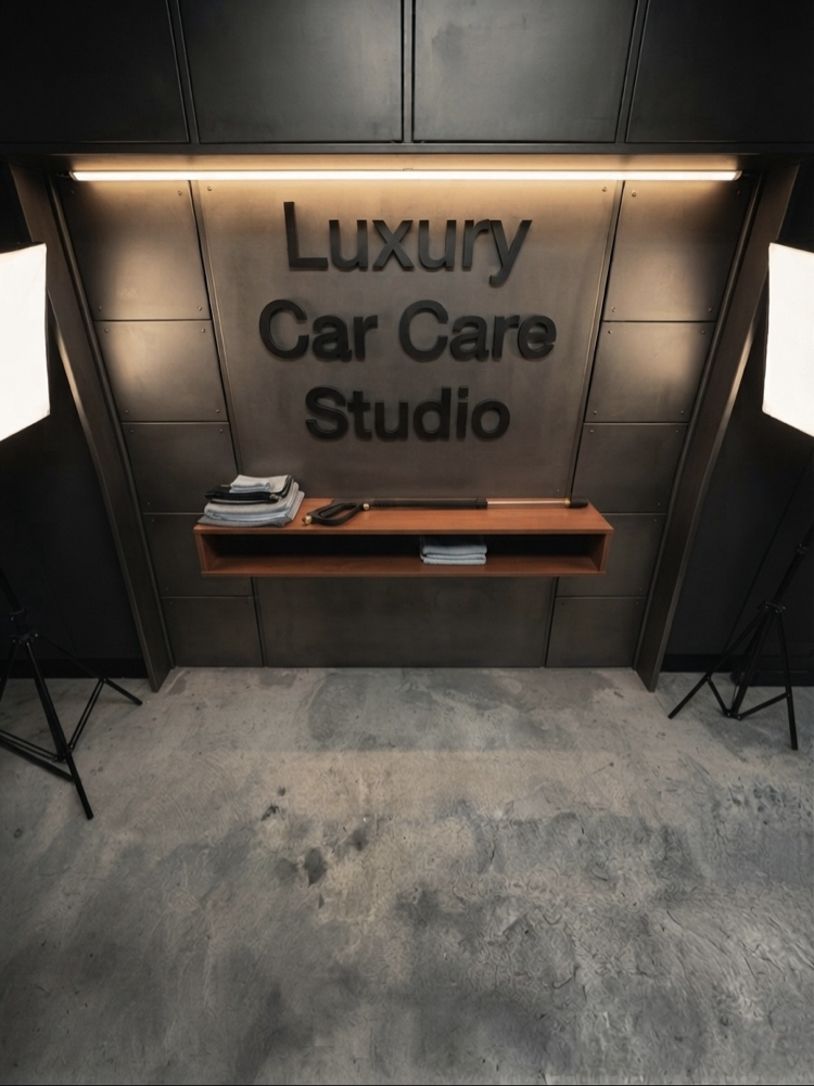 Luxury Car Care Studio - Duvar Yazısı