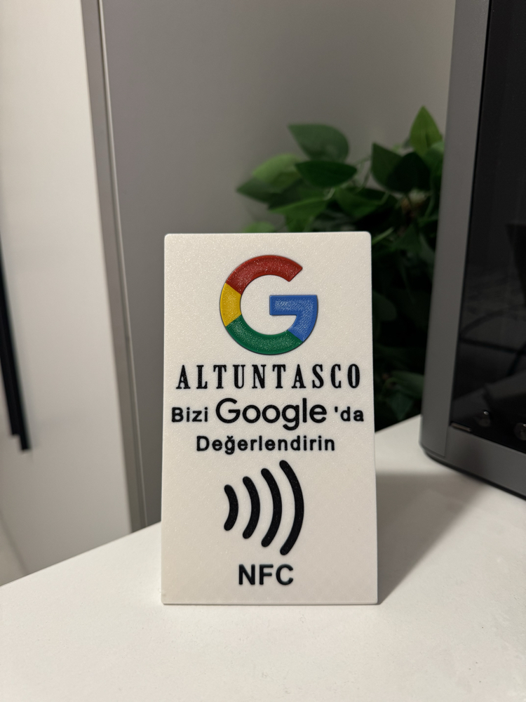 Kişiselleştirilebilir Google Haritalar Değerlendirme NFC Standı