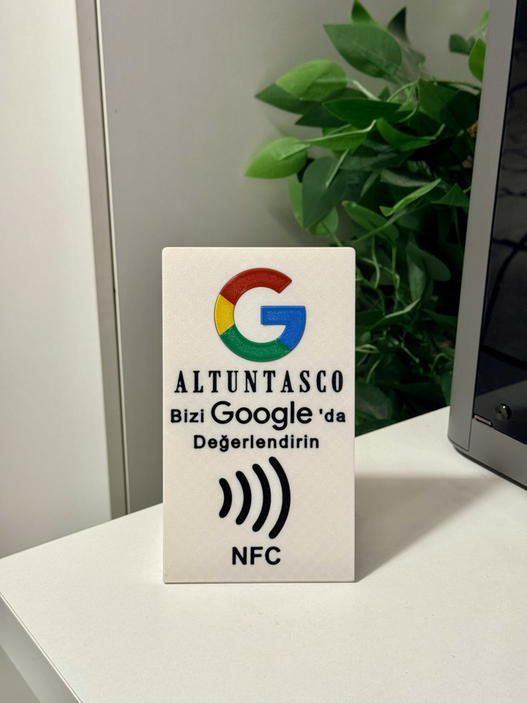 Kişiselleştirilebilir Google Haritalar Değerlendirme NFC Standı